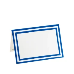 Caspari Memorial Day|Place Cards|Border Stripe Place Cards in Blue Foil - 8 Per Package