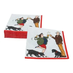 Caspari Paper Cocktail Napkins|Bottoms Up Cocktail Napkins - 20 Per Package