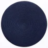 Deborah Rhodes Hanukkah|Placemats|Braided Round Placemat in Navy - 1 Each