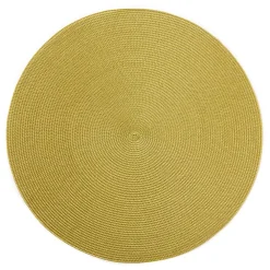 Deborah Rhodes Mother'S Day|Placemats|Braided Round Placemat in Gold & Avocado - 1 Each