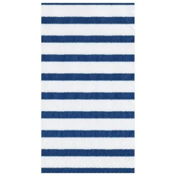 Caspari Paper Guest Towels|Bretagne Paper Guest Towel Napkins in Blue - 15 Per Package