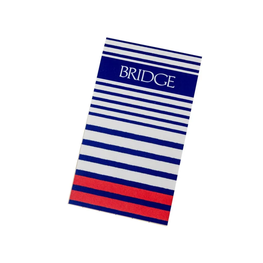 Caspari Bridge|Breton Stripe Bridge Score Pads - 1 Each