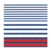 Caspari Memorial Day|Paper Luncheon Napkins|Breton Stripe Luncheon Napkins in Blue - 20 Per Package