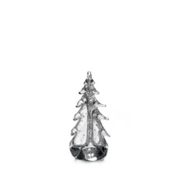 Simon Pearce Christmas Decor|Bubble Evergreen Glass Tree 8"- 1 Each