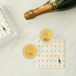Caspari Graduation Celebration|Engagement Party|Bubbly Boxed Paper Cocktail Napkins - 40 Per Box