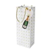 Caspari Christmas Gift & Bottle Bags|Cocktail Party|Bubbly Wine & Bottle Gift Bag - 1 Each