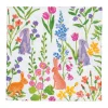 Caspari Easter|Paper Cocktail Napkins|Bunny Field Cocktail Napkins - 20 Per Package