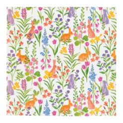 Caspari Easter|Paper Cocktail Napkins|Bunny Field Cocktail Napkins - 20 Per Package