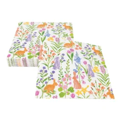 Caspari Easter|Paper Luncheon Napkins|Bunny Field Luncheon Napkins - 20 Per Package