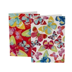 Caspari Note Cards|Butterflies Assorted Boxed Note Cards - 8 Note Cards & 8 Envelopes
