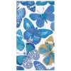 Caspari Paper Guest Towels|Butterflies Guest Towel Napkins in Blue - 15 Per Package