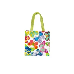 Caspari Gift & Bottle Bags|Butterflies Small Square Gift Bags - 1 Each