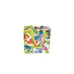 Caspari Gift & Bottle Bags|Butterflies Small Square Gift Bags - 1 Each