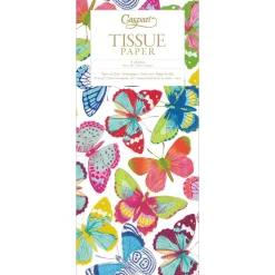 Caspari Tissue Paper|Butterflies Tissue Paper - 4 Sheets Included