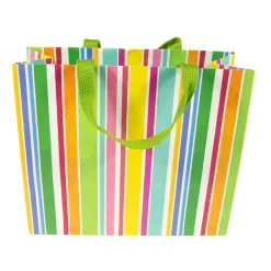 Caspari Gift & Bottle Bags|Cabana Stripe Bright Large Gift Bags - 1 Each