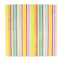Caspari Paper Luncheon Napkins|Cabana Stripe Bright Luncheon Napkins - 20 Per Package