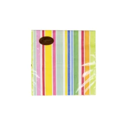 Caspari Paper Luncheon Napkins|Cabana Stripe Bright Luncheon Napkins - 20 Per Package