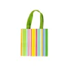 Caspari Gift & Bottle Bags|Cabana Stripe Bright Small Square Gift Bags - 1 Each