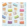 Caspari Paper Luncheon Napkins|Cake Frosting-Paper Linen Luncheon Napkins - includes 15 Luncheon Napkins