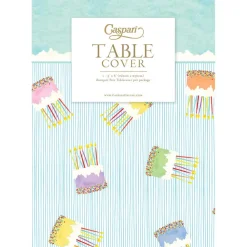 Caspari Table Linens|Cake Frosting-Paper Linen Cloth Table Covers - includes 1 Cloth Table Covers
