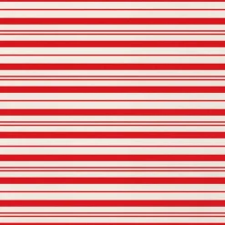 Caspari Christmas Wrapping Paper|Candy Stripe Red & White Roll Wrap - includes 1 Roll
