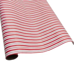 Caspari Christmas Wrapping Paper|Candy Stripe Red & White Roll Wrap - includes 1 Roll