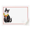 Caspari Christmas Gift Tags & Labels|Gift Tags & Enclosure Cards|Caroling Cat Self-Adhesive Labels - 12 Per Package