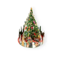 Caspari Advent Calendars|Christmas Decor|Caroling Pets Christmas Tree Cmas Advents 3-D/Die-Cut/Stand(App)