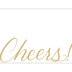 Caspari Christmas Gift Tags & Labels|Gift Tags & Enclosure Cards|Cheers Self-Adhesive Labels - 12 Per Package