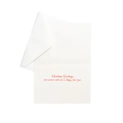 Caspari Christmas And Holiday Cards|Boxed Holiday Cards|Chickadee And Holly Branch Small Boxed Christmas Cards - includes 15 cards & envelopes