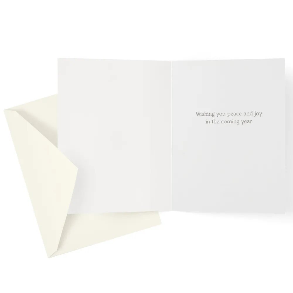 Caspari Christmas And Holiday Cards|Boxed Holiday Cards|Chickadee And Magnolia Large Boxed Christmas Cards - includes 15 cards & envelopes