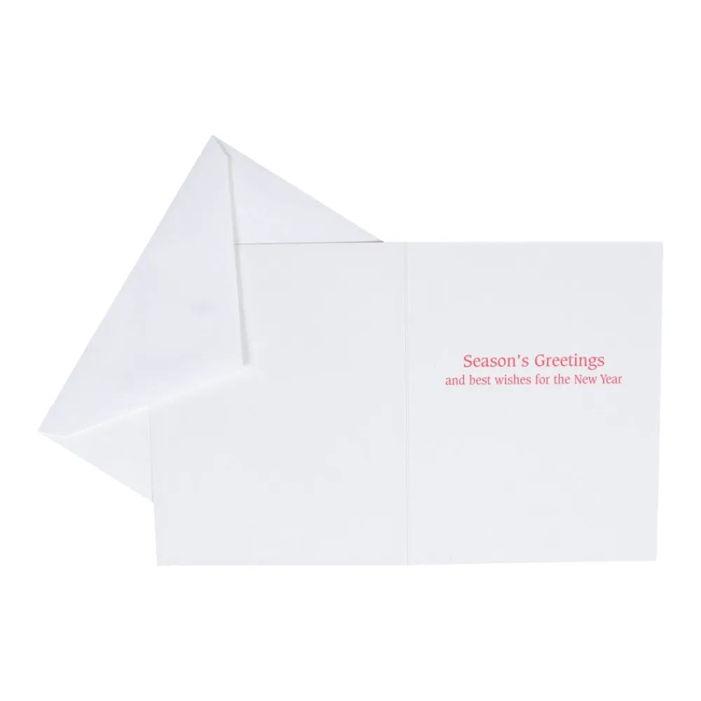 Caspari Christmas And Holiday Cards|Boxed Holiday Cards|Chickadees And Berry Branches A-Size Boxed Christmas Cards - 15 Cards And Envelopes