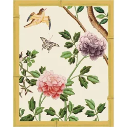 Caspari Bridge|Chinese Wallpaper Bridge Tally Sheets in Blue - 12 Per Package