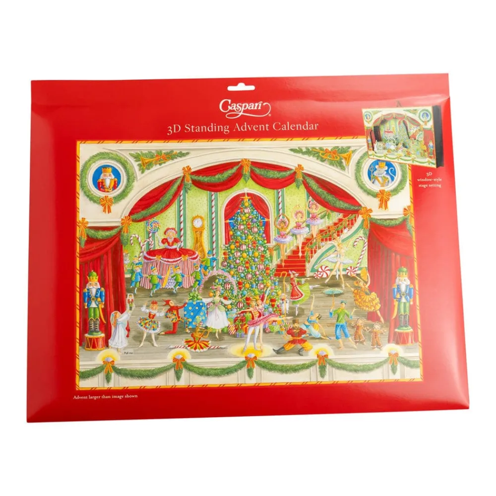 Caspari Advent Calendars|Christmas Decor|Christmas Ballet Advent 3D/Stand Up/Pop Up