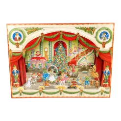 Caspari Advent Calendars|Christmas Decor|Christmas Ballet Advent 3D/Stand Up/Pop Up