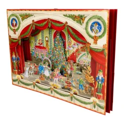 Caspari Advent Calendars|Christmas Decor|Christmas Ballet Advent 3D/Stand Up/Pop Up