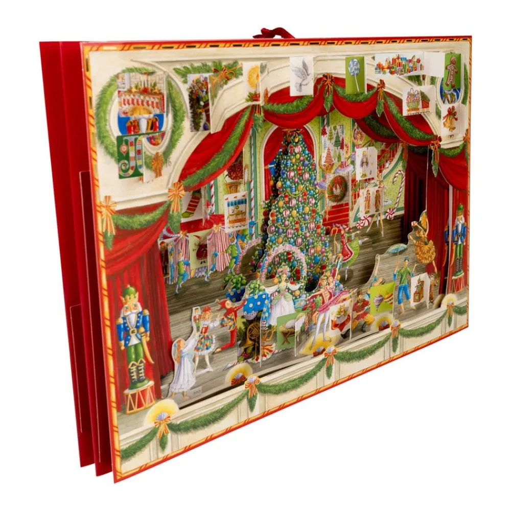 Caspari Advent Calendars|Christmas Decor|Christmas Ballet Advent 3D/Stand Up/Pop Up