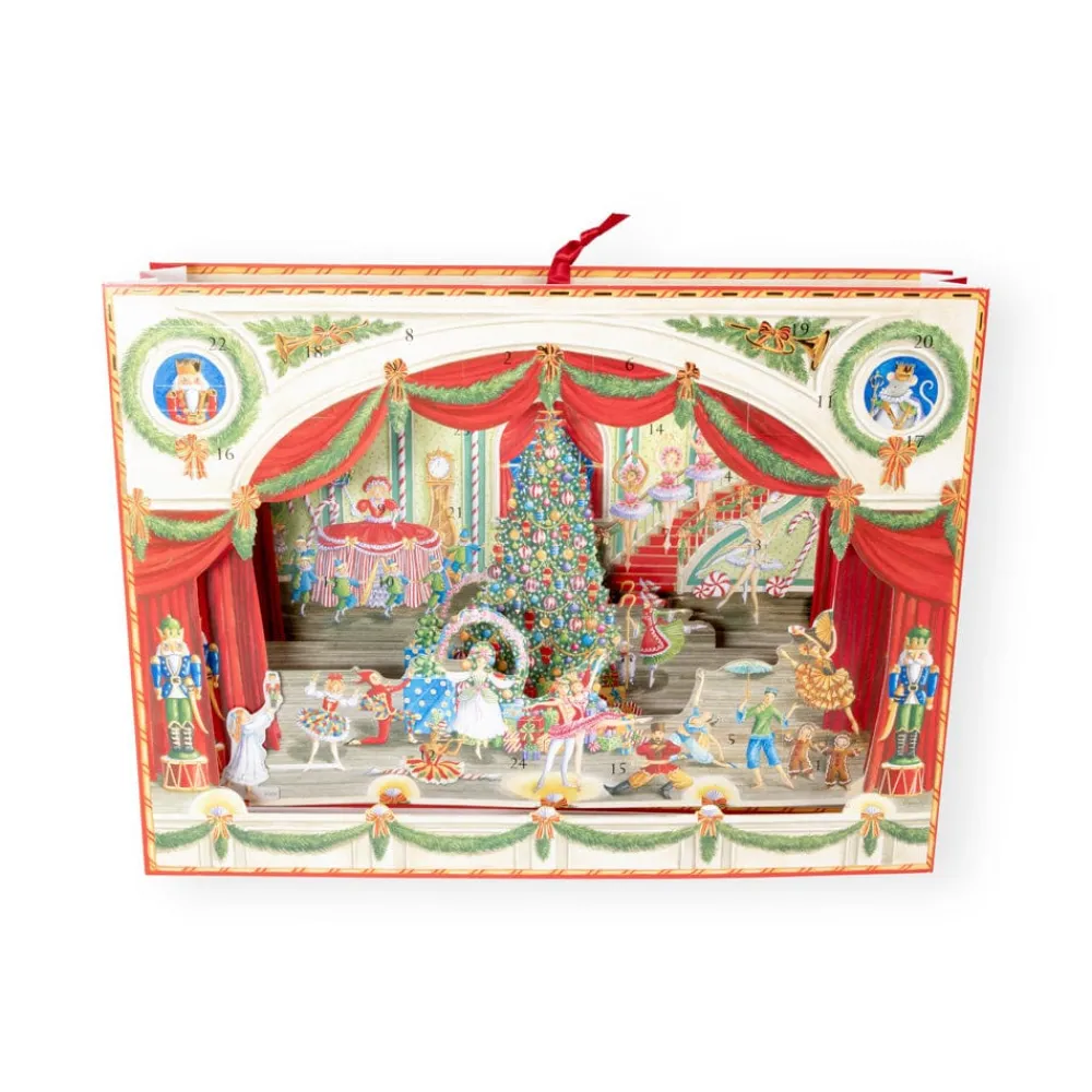 Caspari Advent Calendars|Christmas Decor|Christmas Ballet Advent 3D/Stand Up/Pop Up