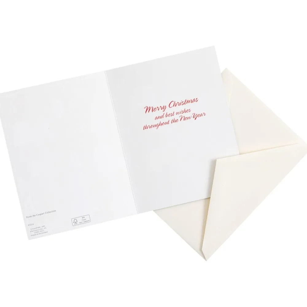 Caspari Christmas And Holiday Cards|Boxed Holiday Cards|Christmas Canines Classic Boxed Christmas Cards - includes 15 cards & envelopes