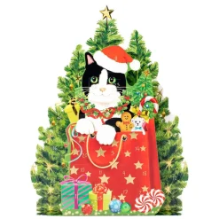 Caspari Advent Calendars|Christmas Cat Advent Calendar - 1 Each