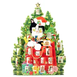 Caspari Advent Calendars|Christmas Cat Advent Calendar - 1 Each