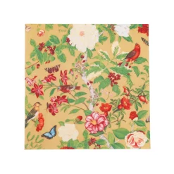 Caspari Paper Cocktail Napkins|Christmas Chinoiserie Gold Cocktail Napkins - includes 12 Cocktail Napkins