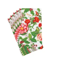 Caspari Paper Guest Towels|Christmas Chinoiserie White Guest Towels - includes 15 Guest Towels