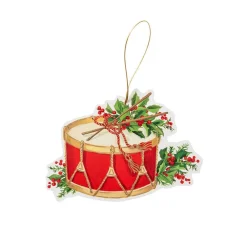 Caspari Christmas Gift Tags & Labels|Gift Tags & Enclosure Cards|Christmas Concert Decorative Die-Cut Gift Tag - 4 Per Package
