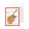 Caspari Christmas Gift Tags & Labels|Gift Tags & Enclosure Cards|Christmas Concert Gift Enclosure Cards - 4 Mini Cards & 4 Envelopes