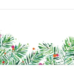 Caspari Christmas Gift Tags & Labels|Gift Tags & Enclosure Cards|Christmas Fir Self-Adhesive Labels - 12 Per Package