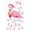 Caspari Christmas Gift Tags & Labels|Gift Tags & Enclosure Cards|Christmas Flamingos Gift Hang Tags - 4 Per Package