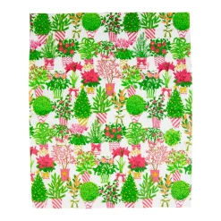 Caspari Christmas Napkins|Paper Guest Towels|Christmas Flower Market Guest Towel Napkins - 15 Per Package