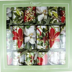 Caspari Christmas Crackers|Celebration Crackers|Christmas Garden Christmas Cracker, 12 Inch - 6 per box