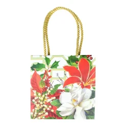 Caspari Christmas Gift & Bottle Bags|Gift & Bottle Bags|Christmas Garden Gift Bags - 1 Each